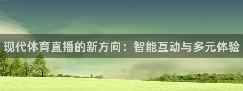 现代体育直播的新方向：智能互动与多元体验